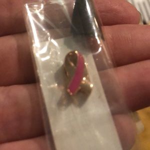 Pink/rose gold charm breast cancer Keep charm